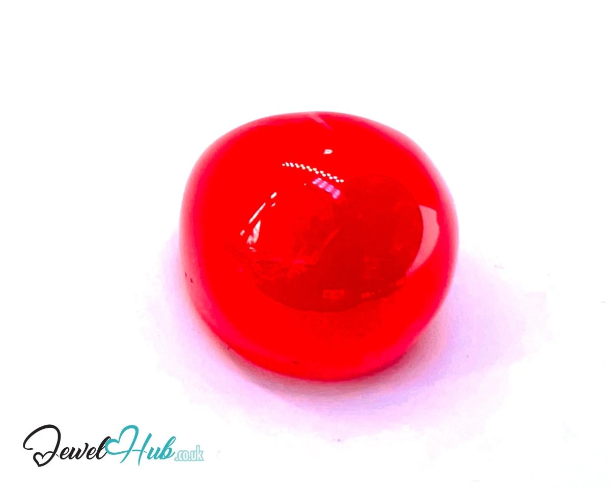 Giant Resin Ring 🔴 Red US P · US 8 · Bold Sculptural Red · Handcrafted · 11.26g - JewelHub.co.uk