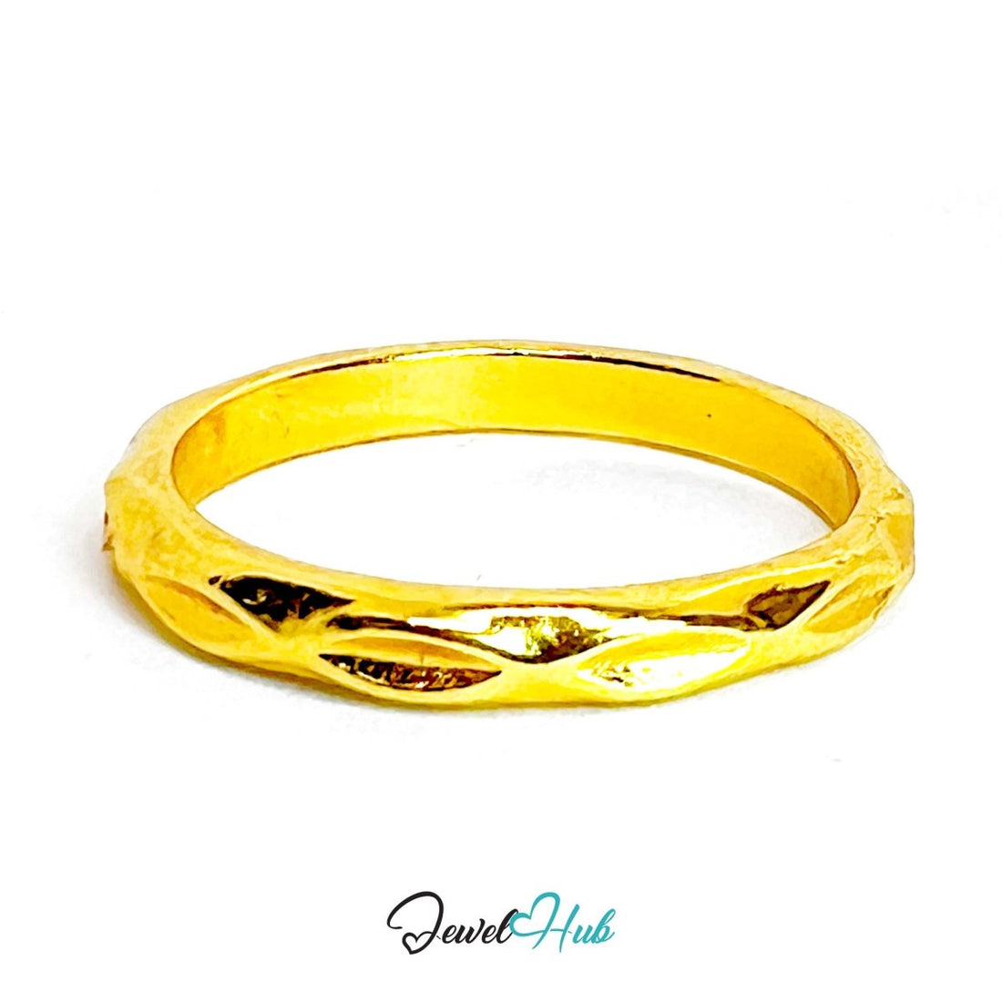 GlyphForm Gold - Plated Zinc Ring · Abstract Sculptural Statement - JewelHub.co.uk