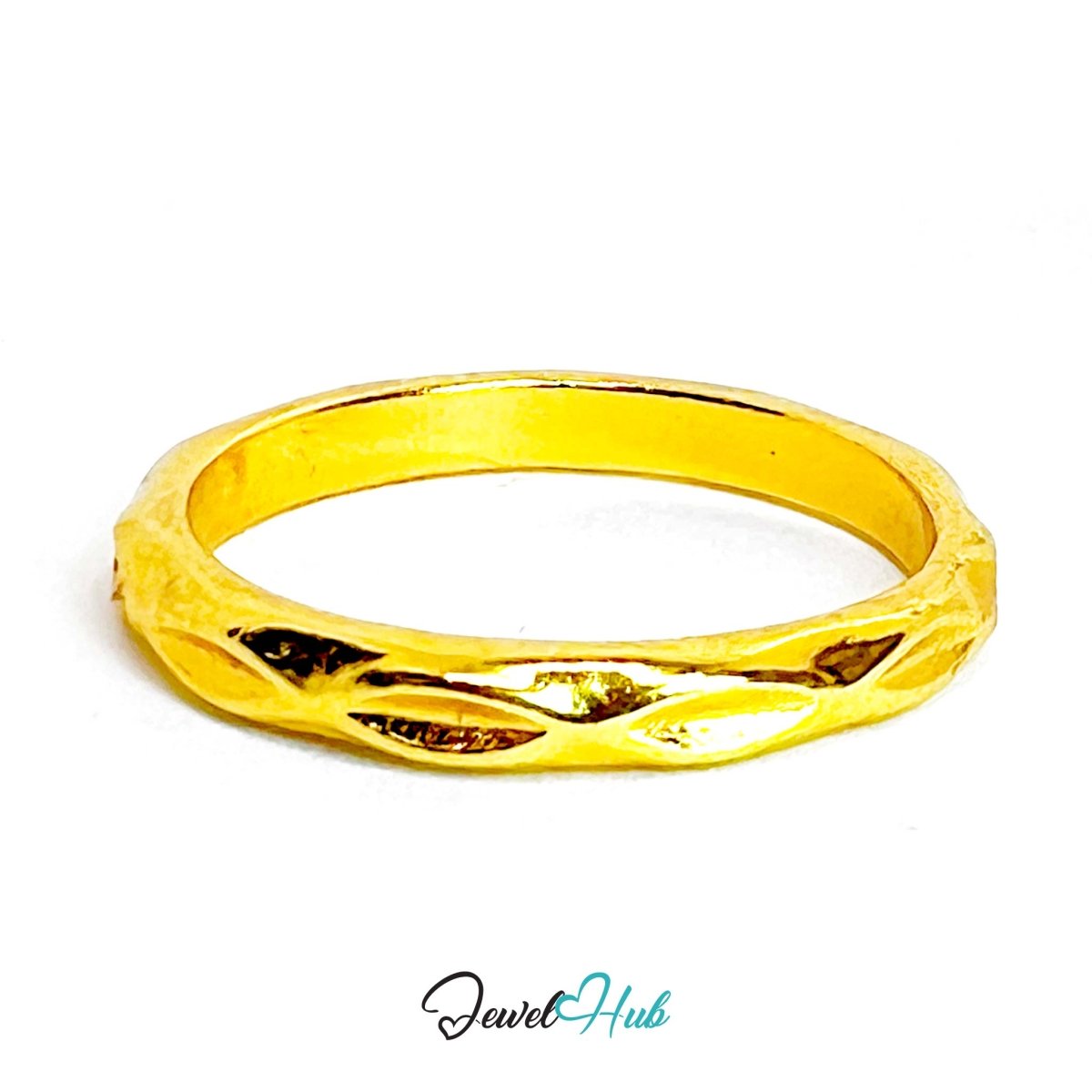 GlyphForm Gold - Plated Zinc Ring · Abstract Sculptural Statement - JewelHub.co.uk