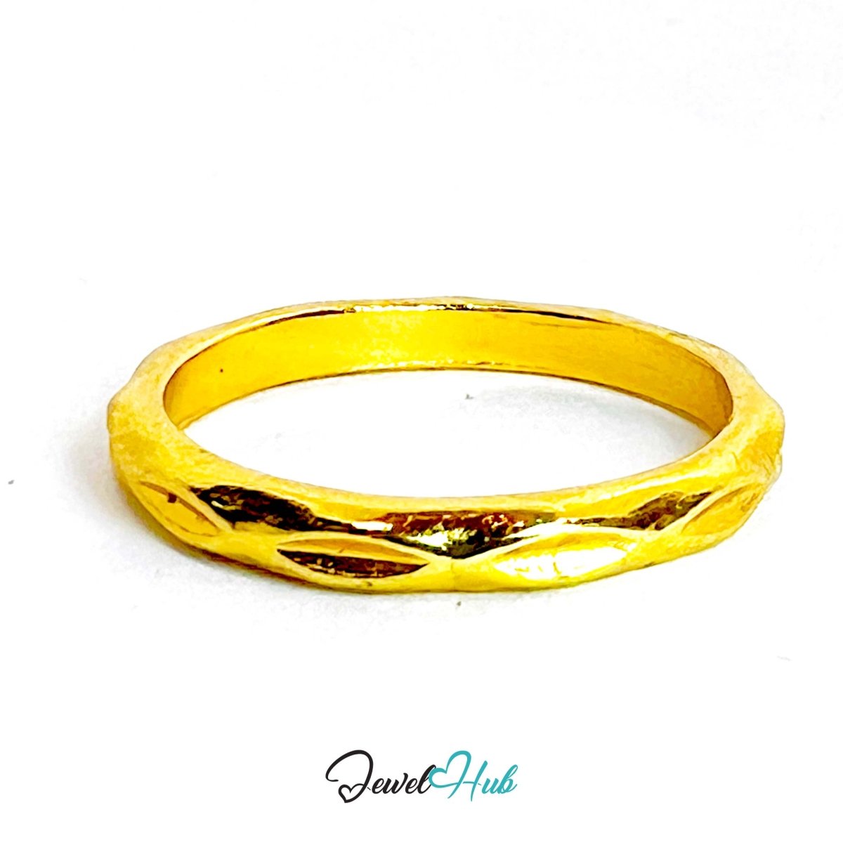 GlyphForm Gold - Plated Zinc Ring · Abstract Sculptural Statement - JewelHub.co.uk