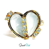 Gold-Plated Pearl Resin Ring – Open-End K-L |