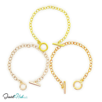 Hollow White K Plated Bracelet - JewelHub.co.uk