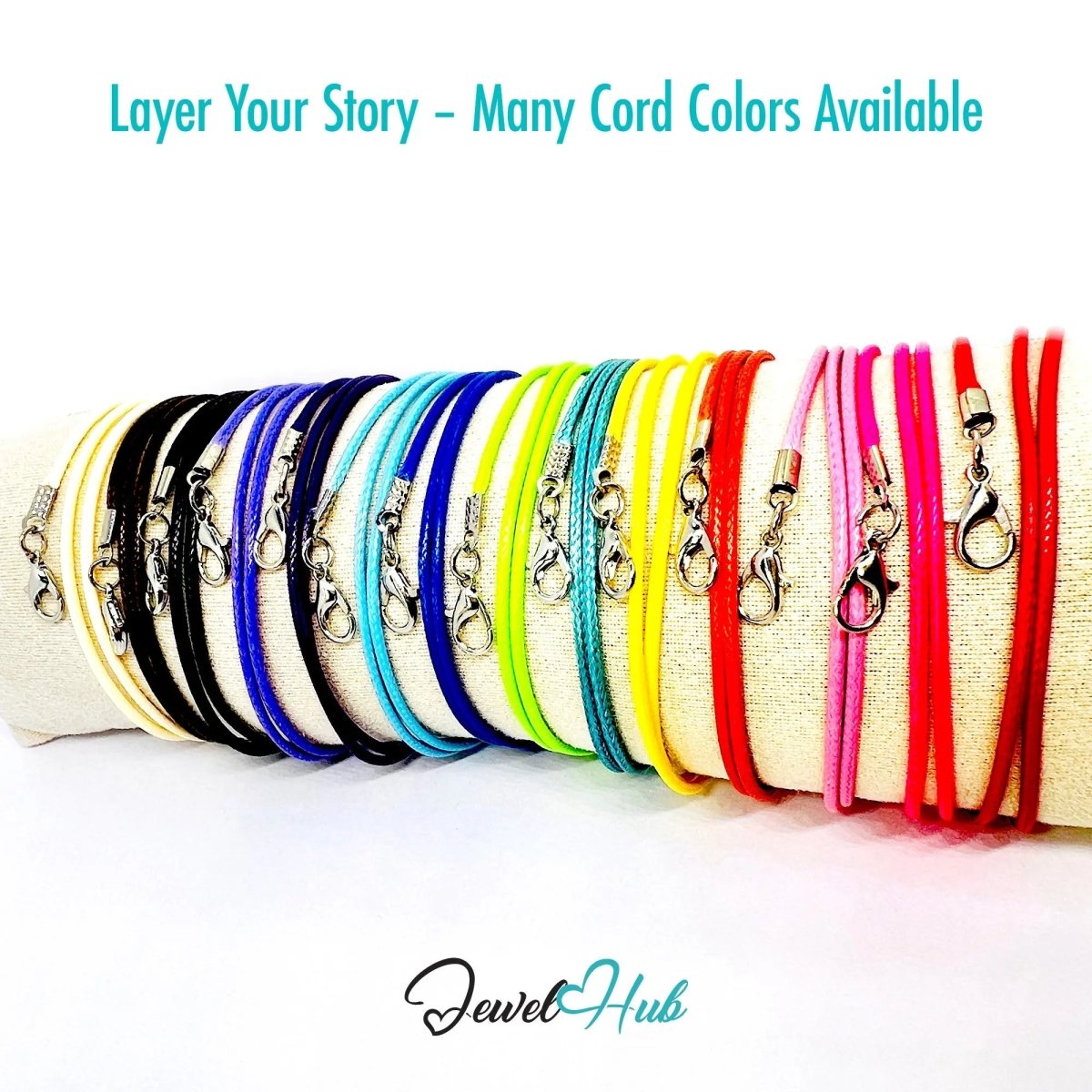 Hot Pink Faux Leather Cord Necklace – 40cm Layering Base (Silver Clasp) - JewelHub.co.uk