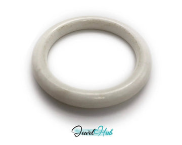 Lightkeeper · White Nephrite Jade Bracelet · Gift of Vitality and Inner Light - JewelHub.co.uk