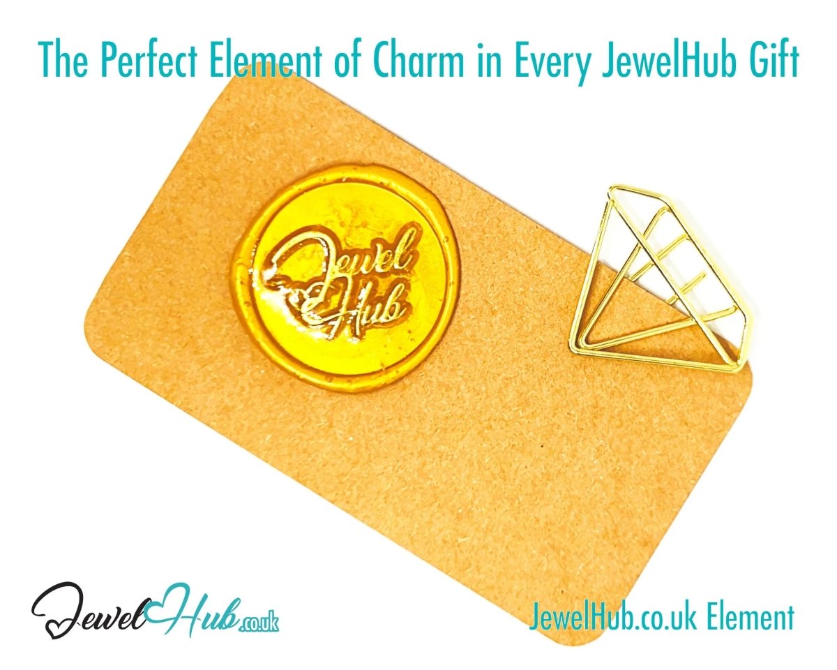 Mini Diamond Ring Paper Clips · Iron Duo · Gold & Rose Gold · Elegant Stationery Accent · Bestseller Combo - JewelHub.co.uk