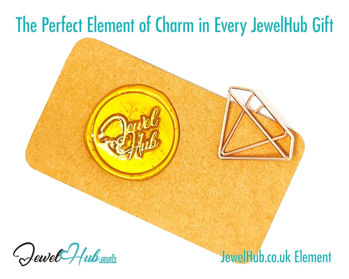 Mini Diamond Ring Paper Clips · Iron Duo · Gold & Rose Gold · Elegant Stationery Accent · Bestseller Combo - JewelHub.co.uk