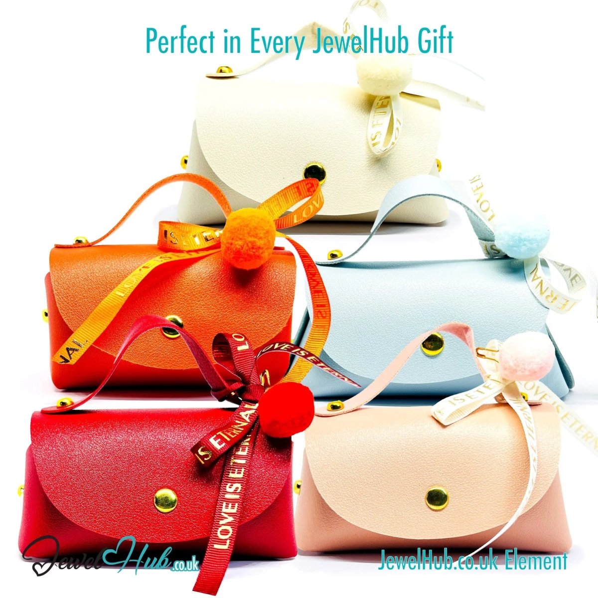 Mini LoveLoop Handbags · Pom - Pom Gift Display Tote · Soft Charm Display Accents - JewelHub.co.uk