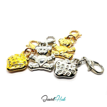 MiniCharm™ Bear & Berry Series – Soft Comfort Pack (Set of 4) - JewelHub.co.uk