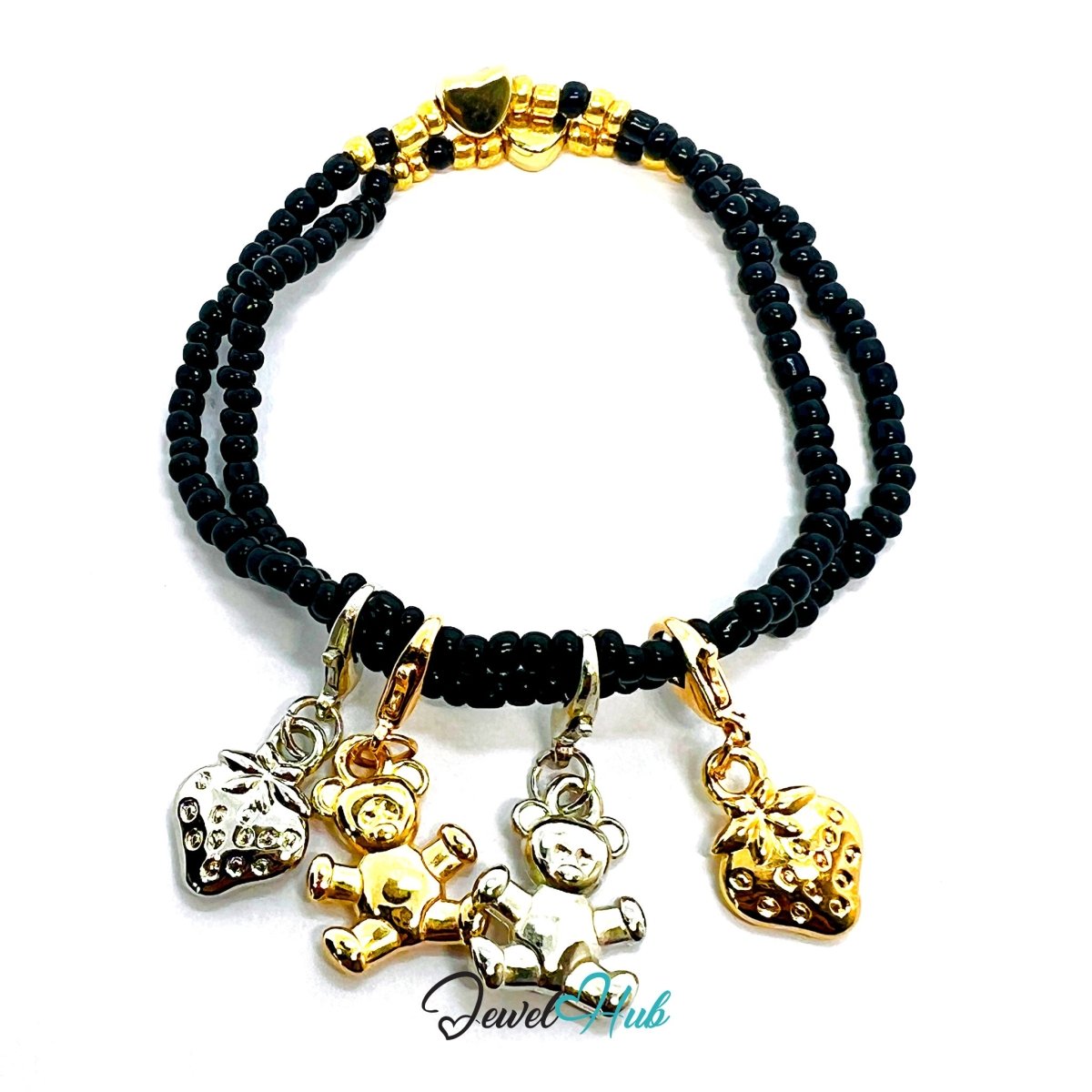 MiniCharm™ Bear & Berry Series – Soft Comfort Pack (Set of 4) - JewelHub.co.uk