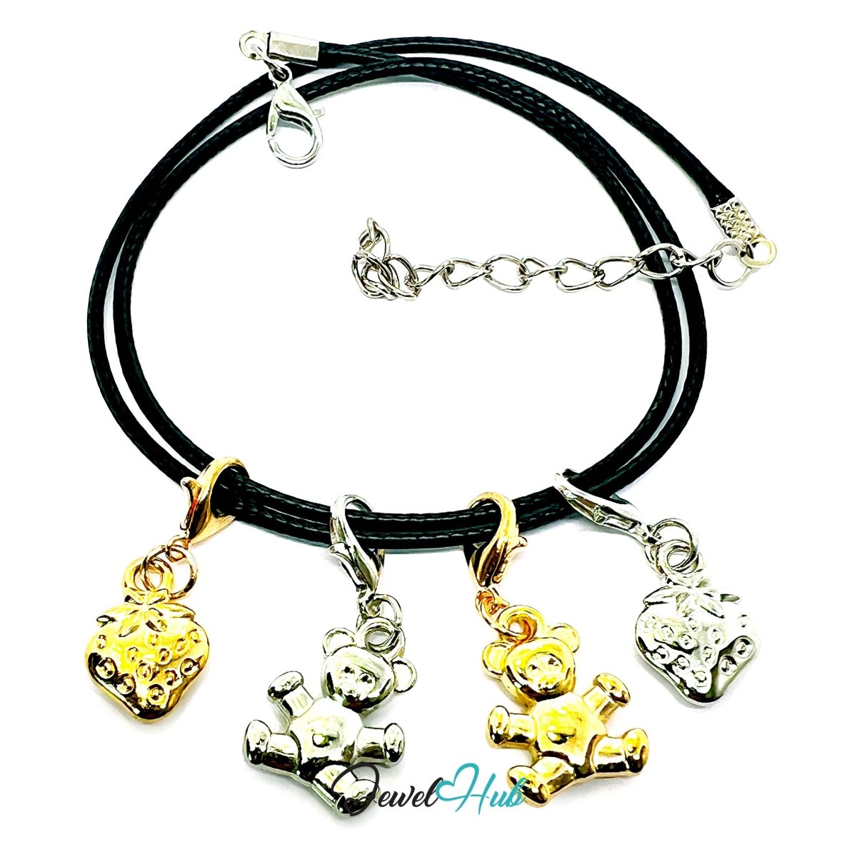 MiniCharm™ Bear & Berry Series – Soft Comfort Pack (Set of 4) - JewelHub.co.uk