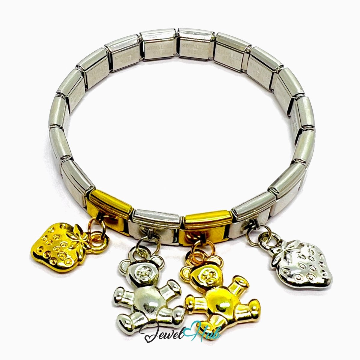 MiniCharm™ Bear & Berry Series – Soft Comfort Pack (Set of 4) - JewelHub.co.uk