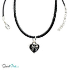 With Faux Leather Necklace