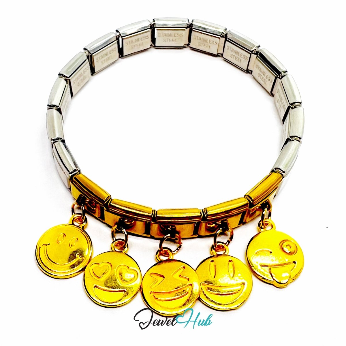 MiniCharm™ Emotion Series – Golden Expressions Pack (Set of 5) - JewelHub.co.uk