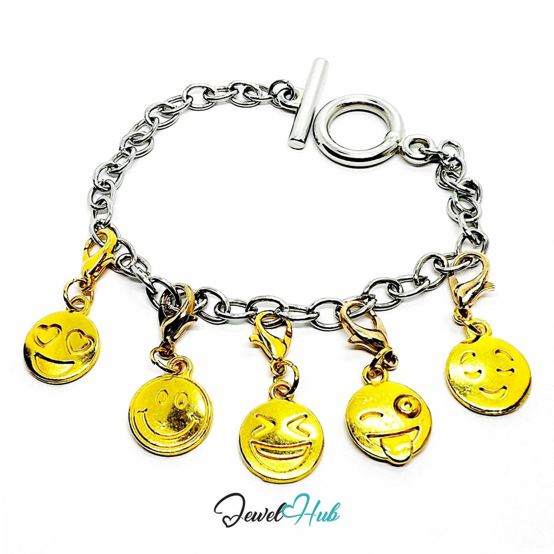 MiniCharm™ Emotion Series – Golden Expressions Pack (Set of 5) - JewelHub.co.uk