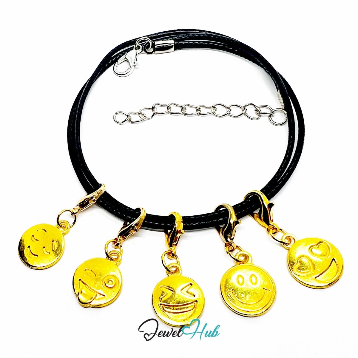 MiniCharm™ Emotion Series – Golden Expressions Pack (Set of 5) - JewelHub.co.uk