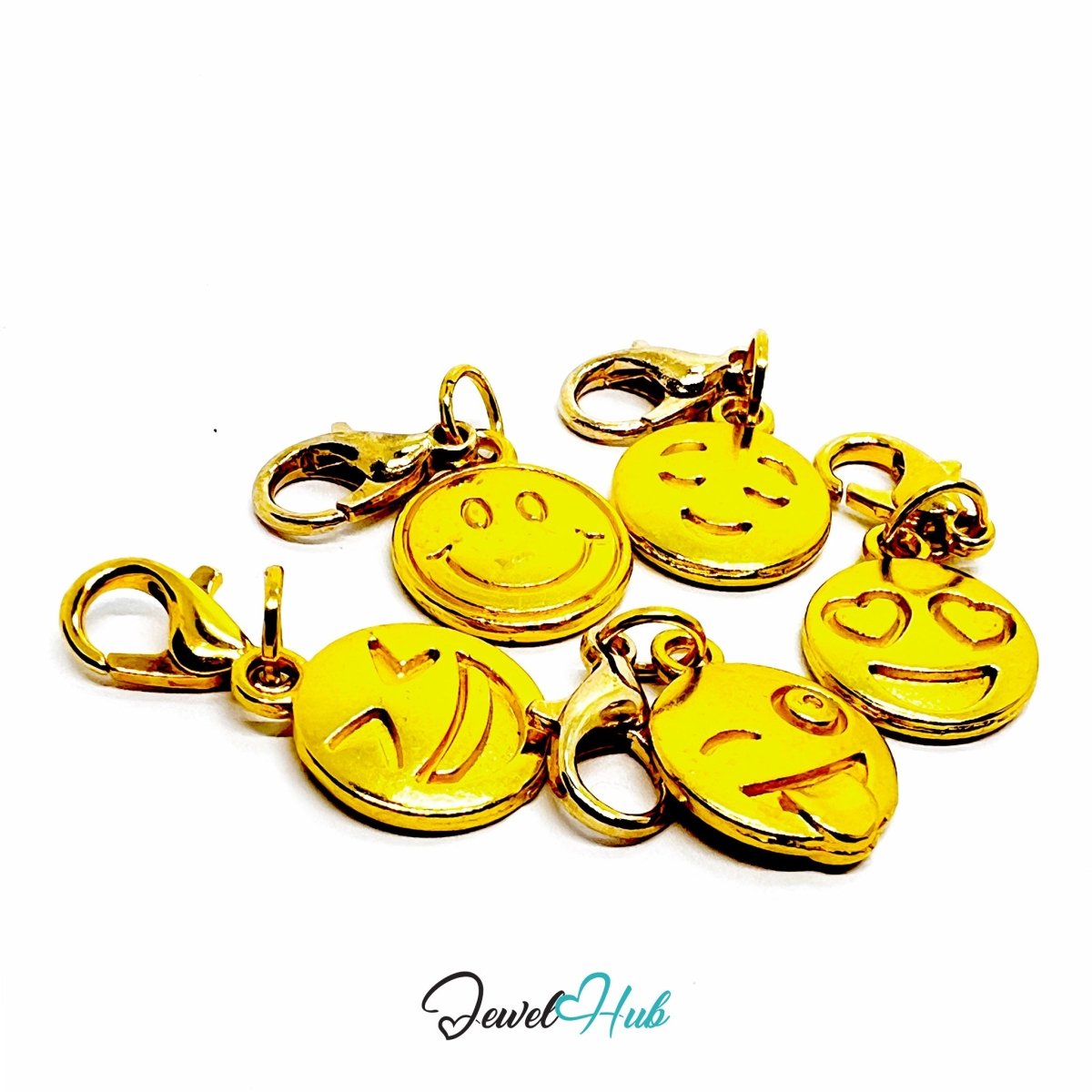 MiniCharm™ Emotion Series – Golden Expressions Pack (Set of 5) - JewelHub.co.uk