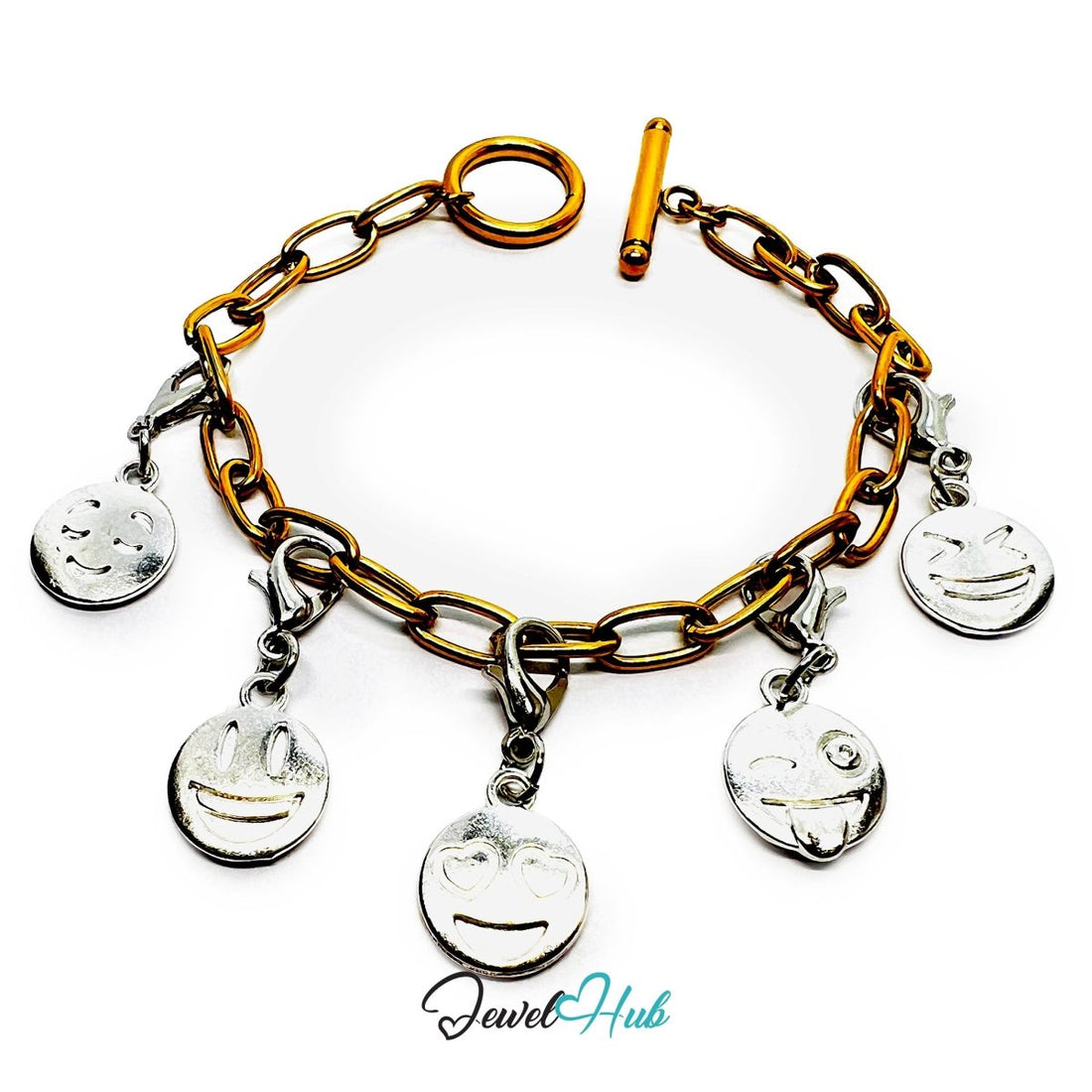 MiniCharm™ Emotion Series – Silver Expressions Pack (Set of 5) - JewelHub.co.uk