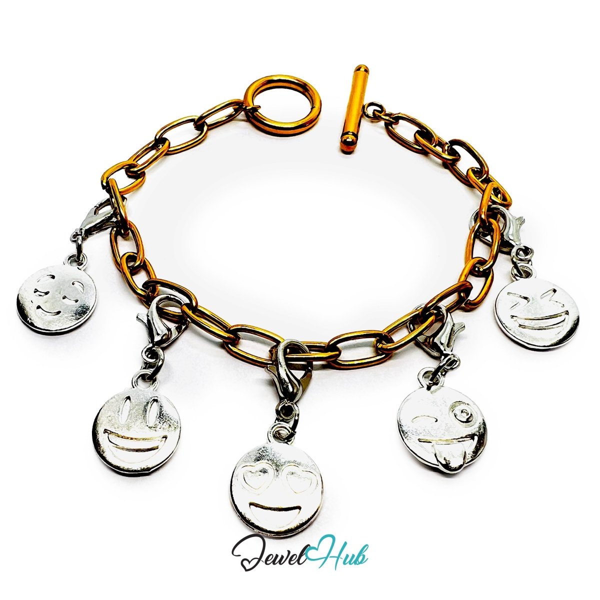 MiniCharm™ Emotion Series – Silver Expressions Pack (Set of 5) - JewelHub.co.uk