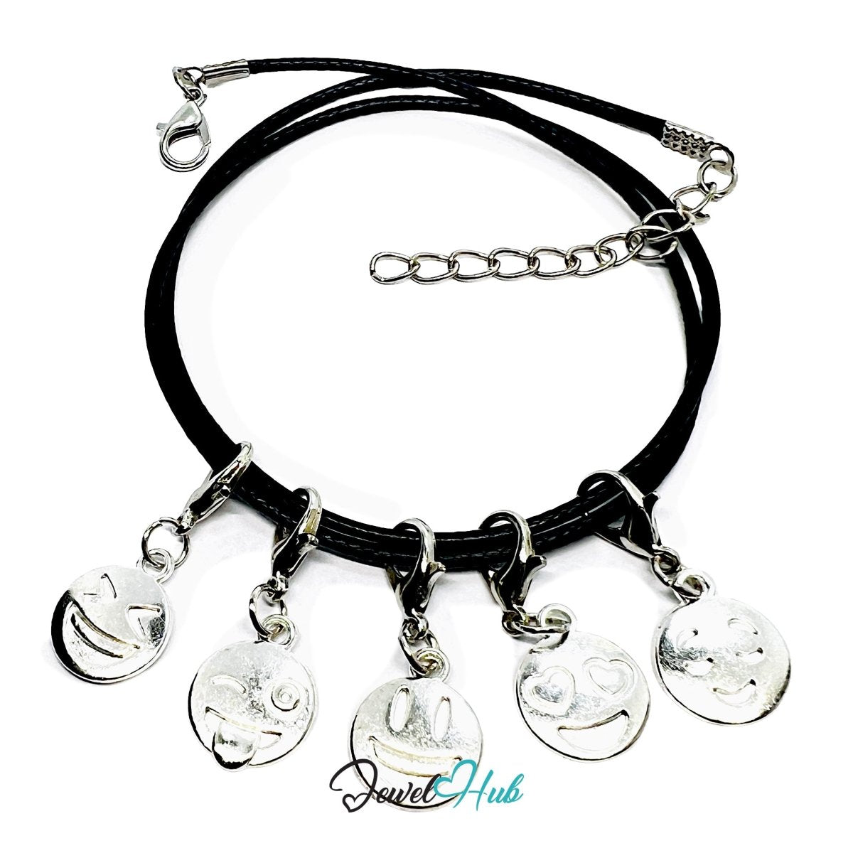 MiniCharm™ Emotion Series – Silver Expressions Pack (Set of 5) - JewelHub.co.uk