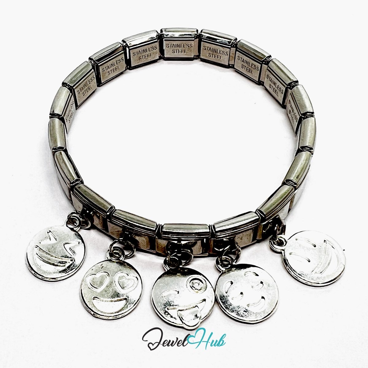 MiniCharm™ Emotion Series – Silver Expressions Pack (Set of 5) - JewelHub.co.uk