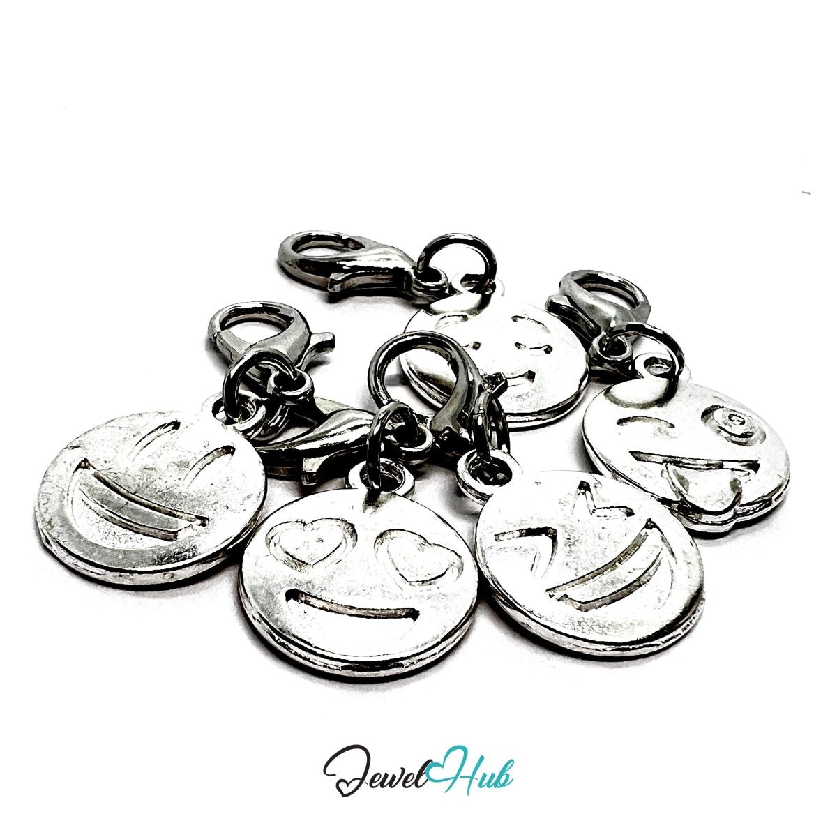 MiniCharm™ Emotion Series – Silver Expressions Pack (Set of 5) - JewelHub.co.uk