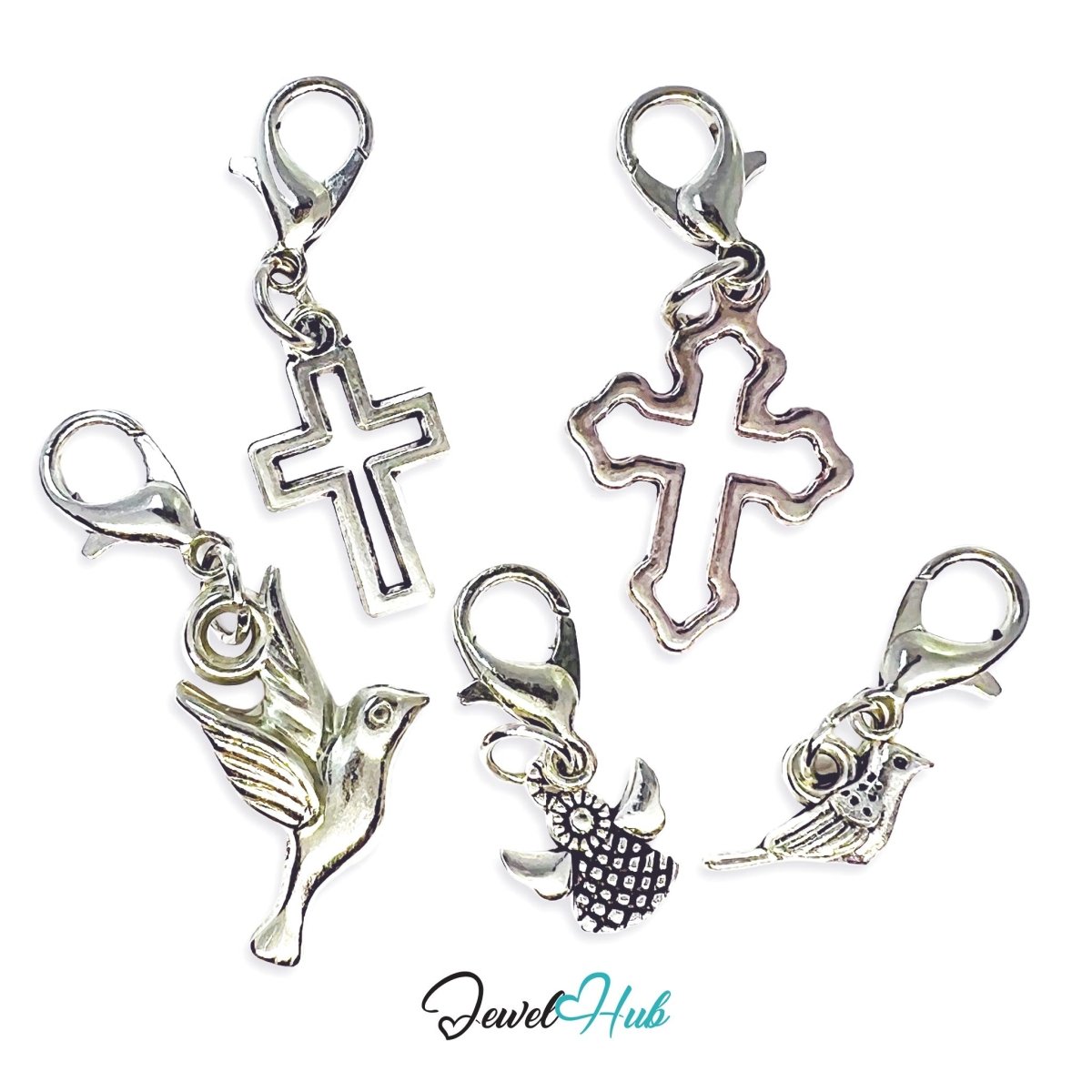 MiniCharm™ Faith Series – Quiet Symbols Pack (Set of 5) - JewelHub.co.uk