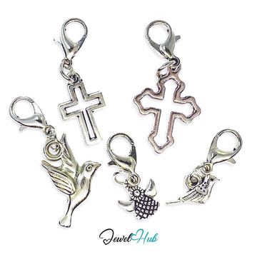 MiniCharm™ Faith Series – Quiet Symbols Pack (Set of 5) - JewelHub.co.uk