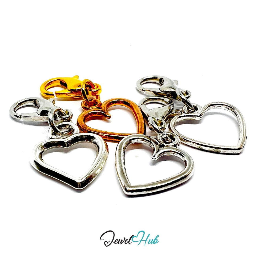 MiniCharm™ Heart Series – Open Harmony Pack (Set of 4) - JewelHub.co.uk