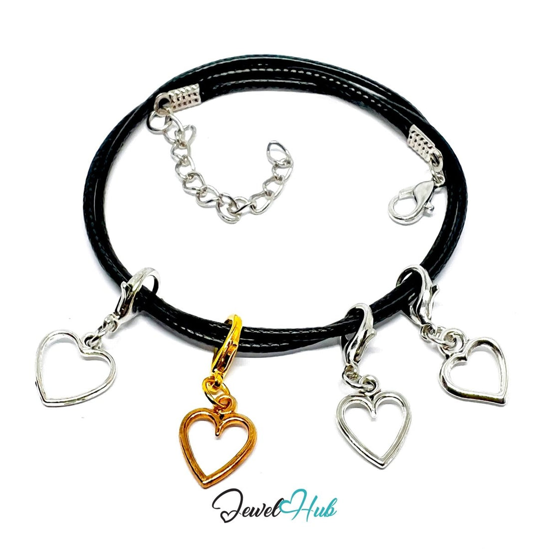 MiniCharm™ Heart Series – Open Harmony Pack (Set of 4) - JewelHub.co.uk