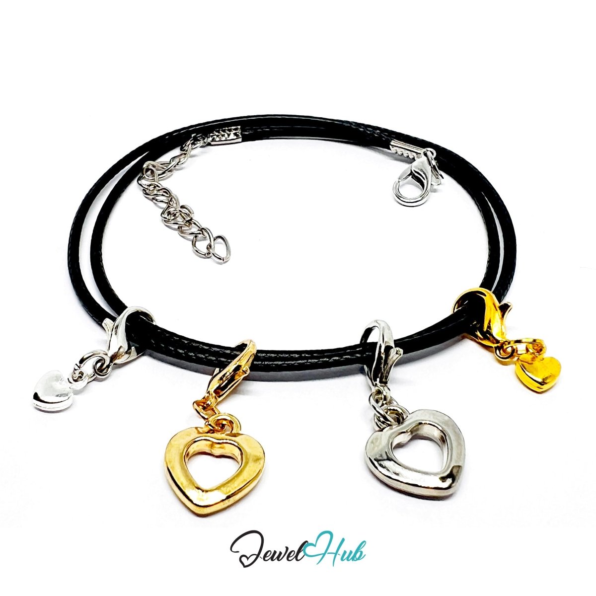 MiniCharm™ Heart Series – Petite Contrast Pack (Set of 4) - JewelHub.co.uk