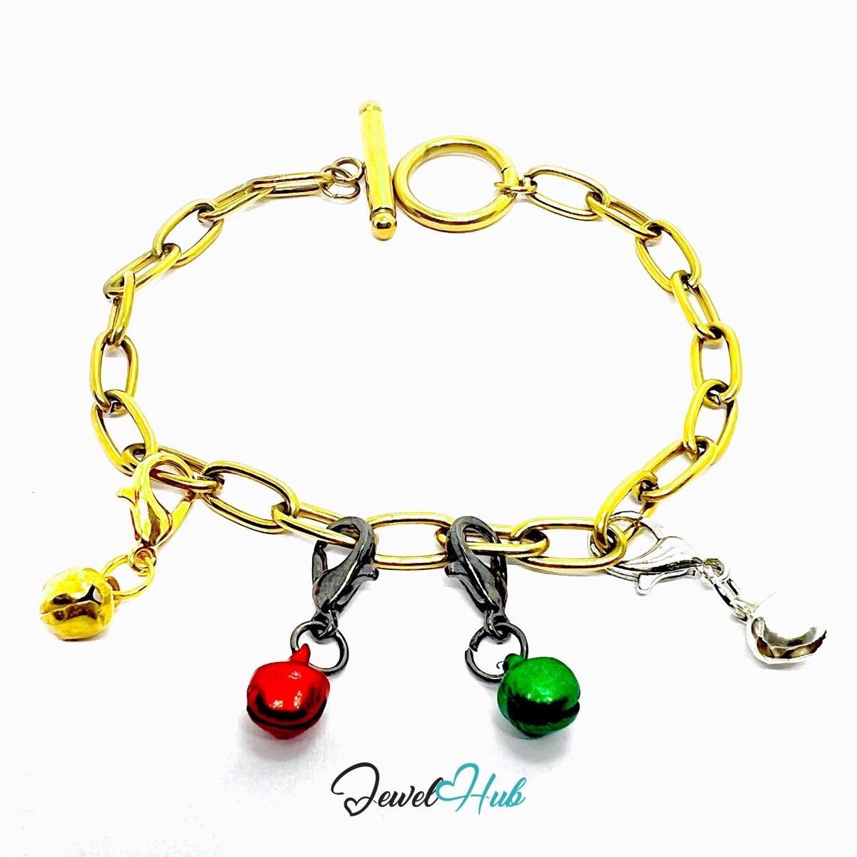 MiniCharm™ Jingle Series – Tiny Bells & Bright Ideas Pack (Set of 4) - JewelHub.co.uk