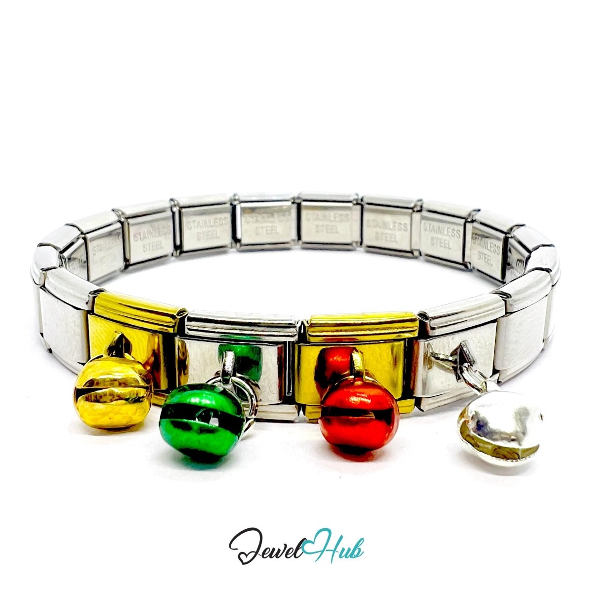 MiniCharm™ Jingle Series – Tiny Bells & Bright Ideas Pack (Set of 4) - JewelHub.co.uk