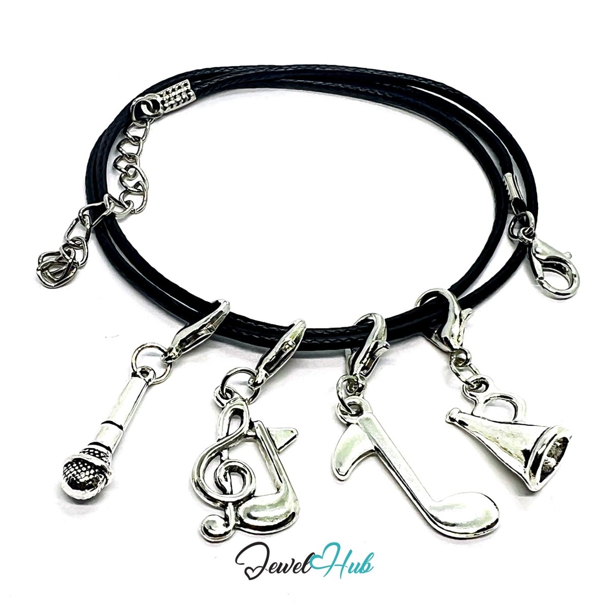 MiniCharm™ Music Series – Mics, Notes & Big Voices Pack (Set of 4) - JewelHub.co.uk