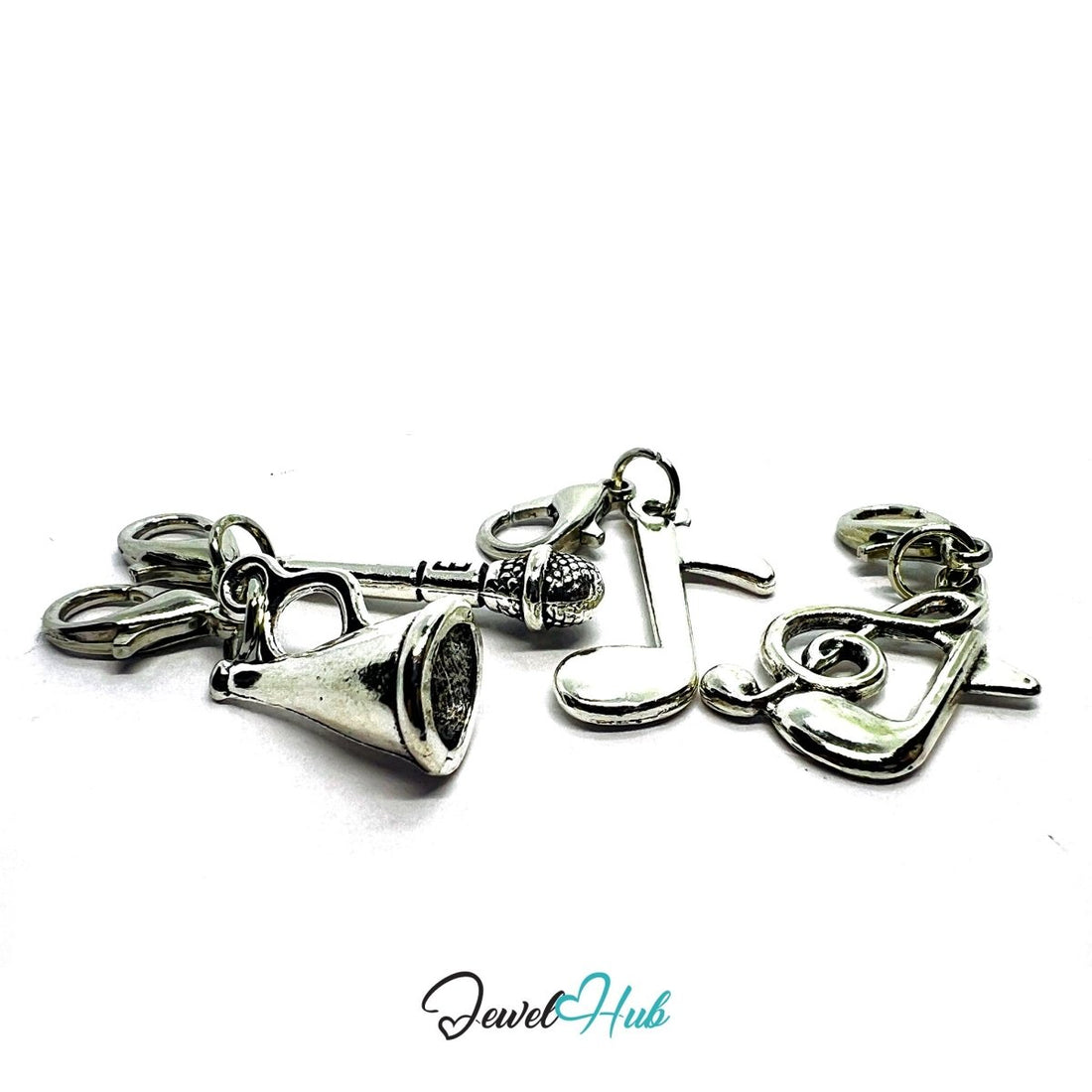 MiniCharm™ Music Series – Mics, Notes & Big Voices Pack (Set of 4) - JewelHub.co.uk