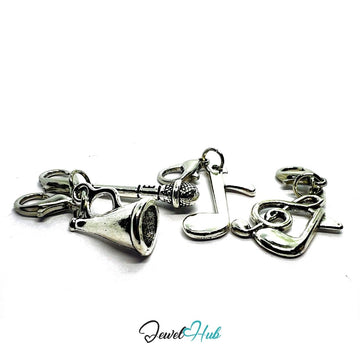 MiniCharm™ Music Series – Mics, Notes & Big Voices Pack (Set of 4) - JewelHub.co.uk