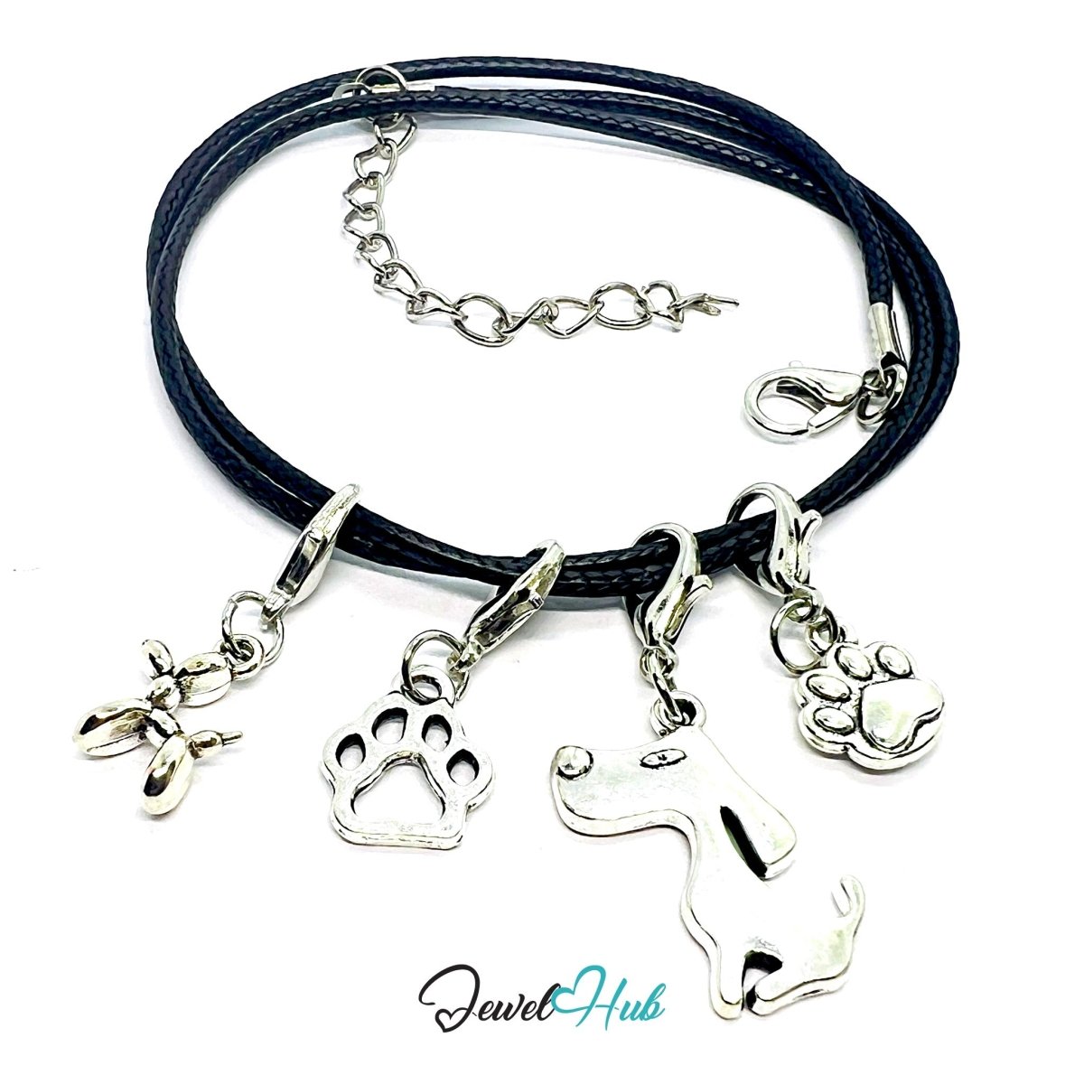 MiniCharm™ Pets Series – Balloon Dogs & Big Paws Pack (Set of 4) - JewelHub.co.uk