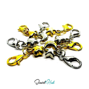 MiniCharm™ Sky Series – Moons, Stars & Butterflies Pack (Set of 8) - JewelHub.co.uk