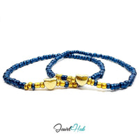 NameBead™ Base Bracelet Set (x2) – Metallic N