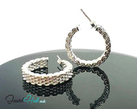 Orbit Textura – 925 Sterling Silver Textured 