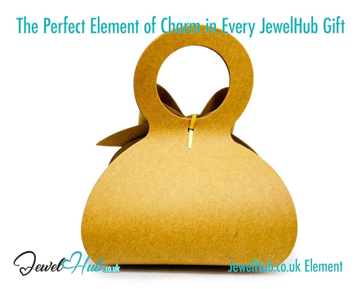 Petite Bloom Paper Gift Bag (Chestnut Ribbon) – Gift Packaging & Presentation Accent - JewelHub.co.uk