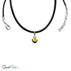 Gold-Plated / With Faux Leather Necklace