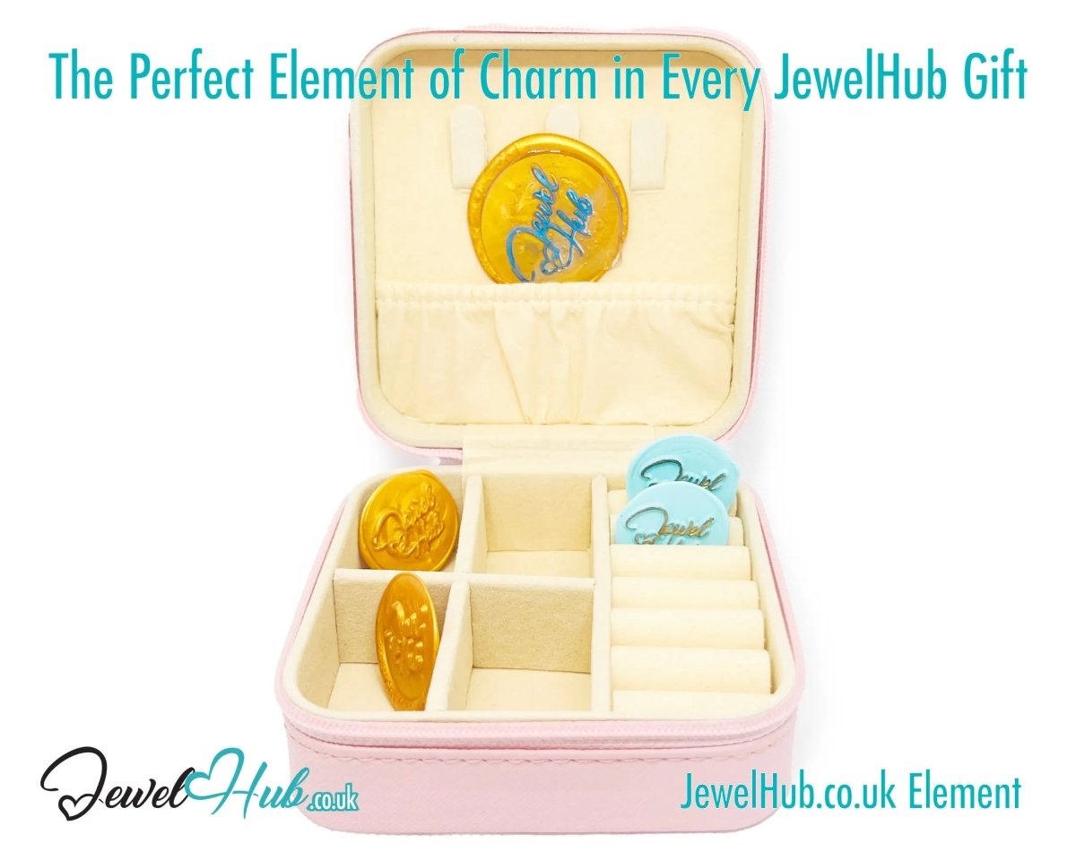 Pink 🎀 Faux Leather Travel Jewelry Box — Velvet Lined · Compact · Zipper Closure - JewelHub.co.uk