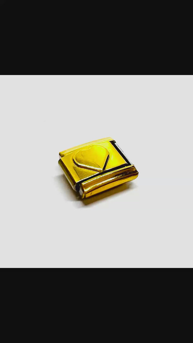 FortunaLink™ Gold-Tone Italian Charm – Symbolic Stainless Steel Designs for Daily Meaning & Modular Elegance