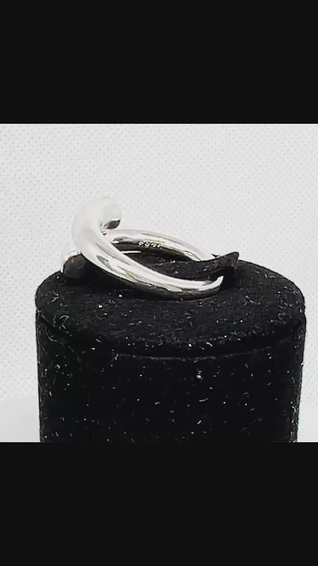 925 Silver Ring (Hallmarked) Aero Fold Design | 7.1–7.7g | Adjustable UK N-O-P