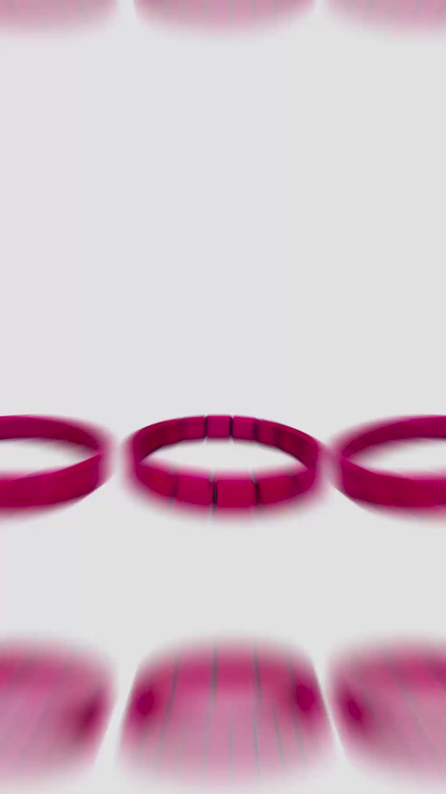 Dark Purple Matte Italian bracelet by the FortunaLink™ Tile Collection (18 links)