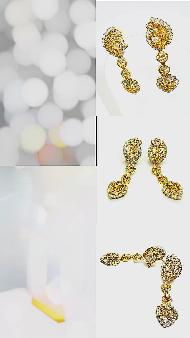 18K Gold Celestia Bloom Clip-On Diamond Earrings · 1.15ct Diamond · Sculptural Elegance