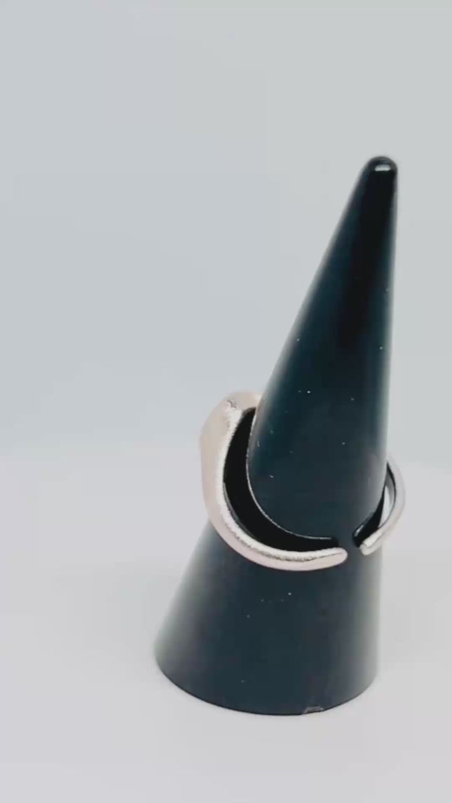 925 Silver Ring · Rose Gold-Plated Glitter Heart · UK L-M-N · US 6–7.5 · 3.46g · Hallmarked