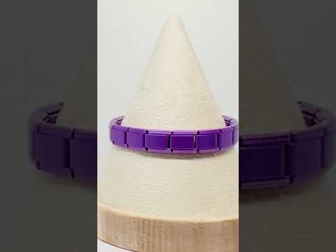 FortunaLink™ Light Purple Italian Bracelet — Matte Tile