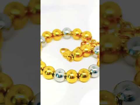 DuoTone Large Rhythm Bracelet — Bold Contrast, Effortless Flow #jewelhubcouk #modernjewellery