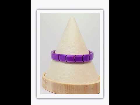FortunaLink™ Light Purple Italian Bracelet — Matte Tile